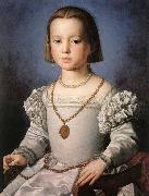 BRONZINO, Agnolo The Illegitimate Daughter of Cosimo I de' Medici oil painting artist